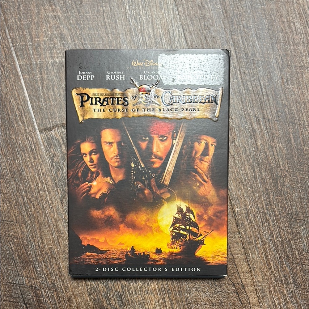 Disney Pirates of the Caribbean DVD - Black and Gold